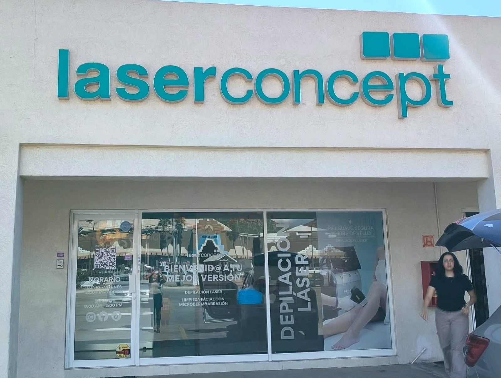 Fachada de la sucursal Laserconcept Guaymas, Sonora